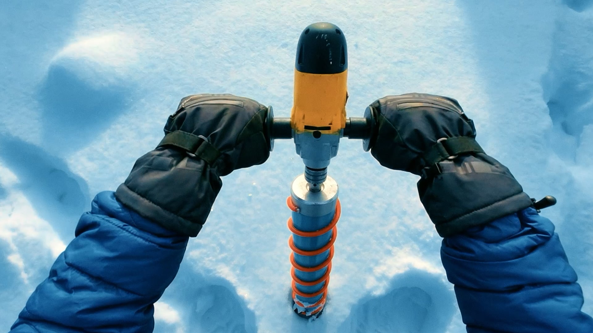 AI production enables life science marketing to go anywhere! Here we are drilling for ice cores in the arctic
